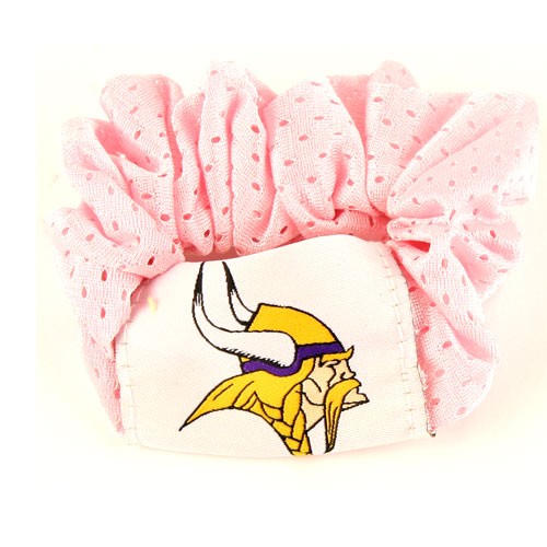 Blowout - Minnesota Vikings - Pink Hair Twisty/Scrunchie - 12 For $24.00 - Wholesale Minnesota Vikings Products - Vikings Merchandise 2