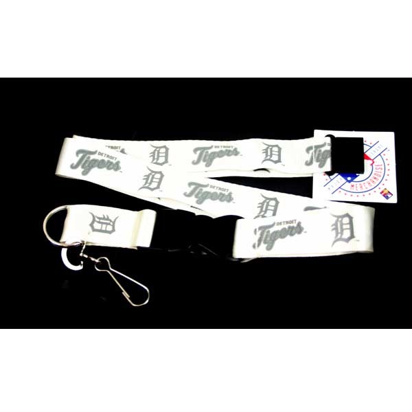 Detroit Tigers Lanyards - White Lob Style - 12 For $30.00 - Wholesale Detroit Tigers Products - Tigers Merchandise 2