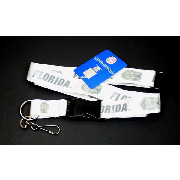 Florida Gators Lanyards - White Lob Style - 12 For $30.00 - Florida Gators