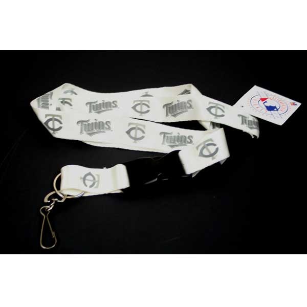 Minnesota Twins Lanyards - White Lob Style - 12 For $30.00 - Wholesale Minnesota Twins Products - Twins Merchandise