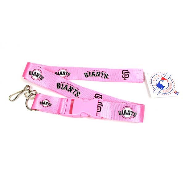 San Francisco Giants Lanyards - Pink Lob Style - 12 For $30.00 - Wholesale San Francisco Giants Products - Giants Merchandise