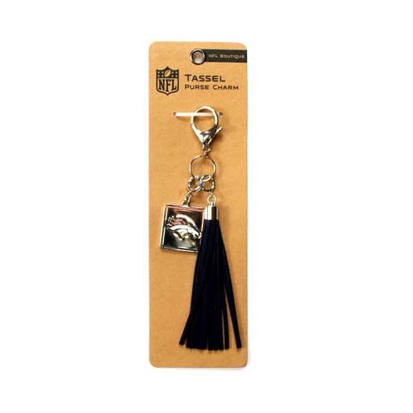 Denver Broncos Gear - Tassel Keychains - 12 For $24.00 - Wholesale Denver Broncos Products - Denver Merchandise