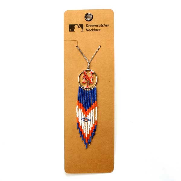 New York Mets Necklaces - Dream Catcher - 6 For $21.00 - Wholesale New York Mets Products - Mets Merchandise