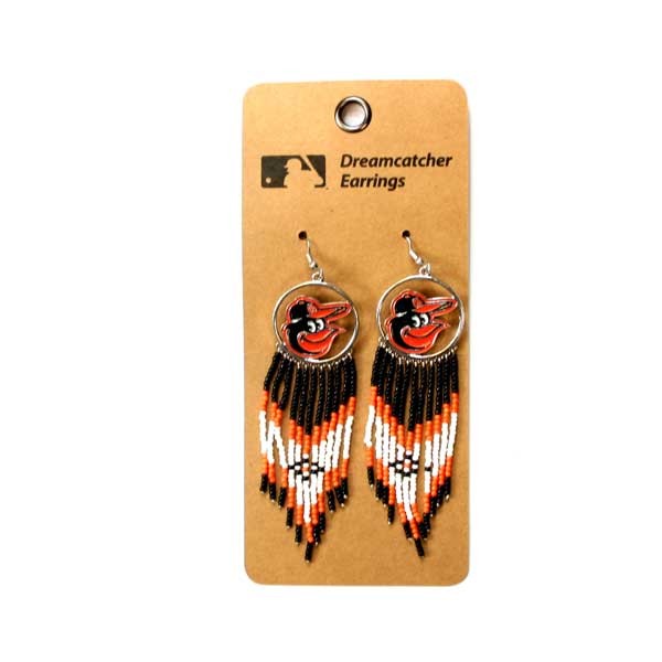 Baltimore Orioles Earrings - The Dream Catcher Series - 6 For $21.00 - Wholesale Baltimore Orioles Products - Orioles Merchandise