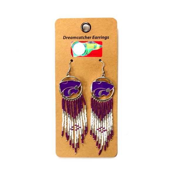 KState Wildcats Earrings - The Dream Catcher Series - 6 For $21.00 - Kansas State