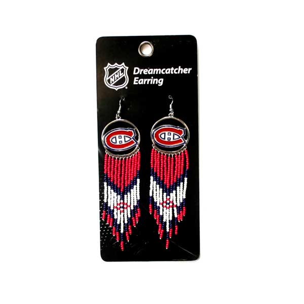 Montreal Canadiens Earrings - The Dream Catcher Series - 6 For $21.00 - Montreal Canadiens