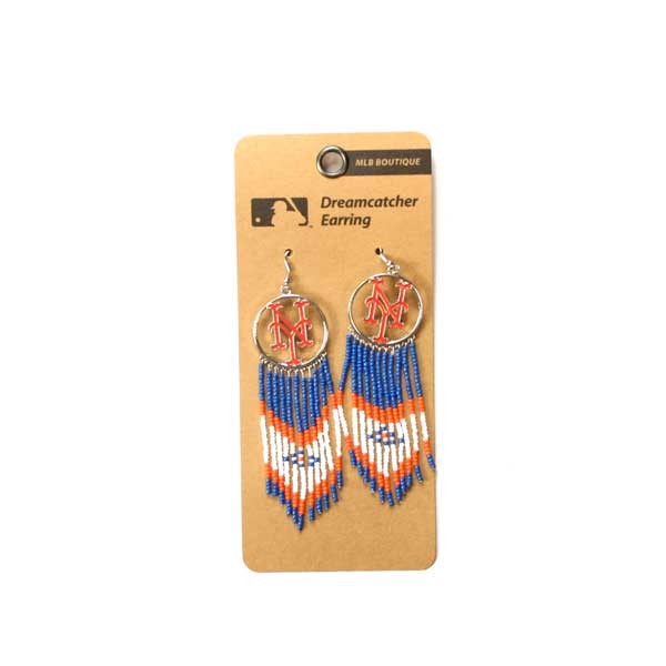 New York Mets Earrings - The Dream Catcher Series - 6 For $21.00 - Wholesale New York Mets Products - Mets Merchandise