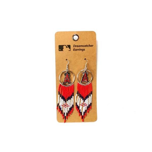 Los Angeles Angels Earrings - The Dream Catcher Series - 6 Pair For $21.00 - Wholesale Los Angeles Angels Products - Angels Merchandise 2