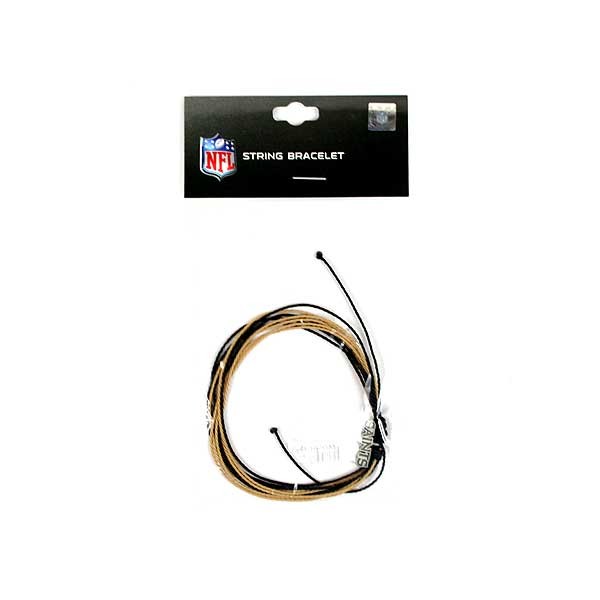 New Orleans Saints Bracelets - The String Collection - 12 For $30.00 - Wholesale New Orleans Saints Product - Saints Merchandise 2