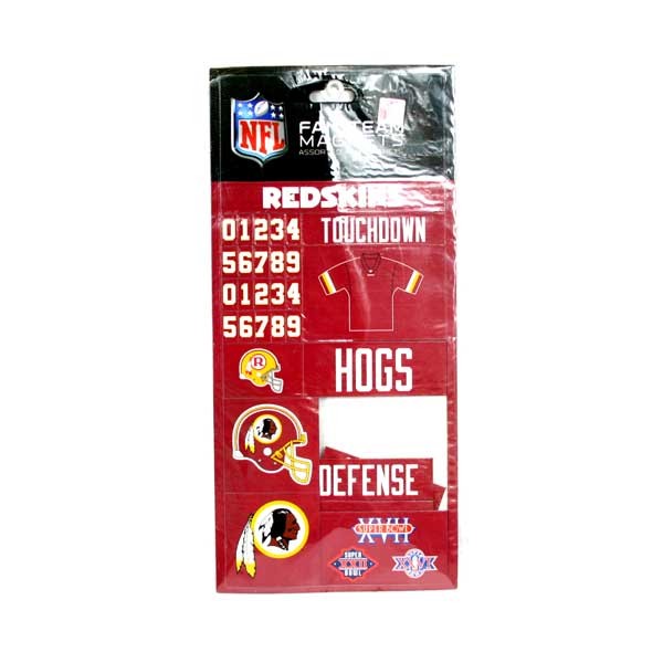 Redskins Football - Fan Team Magnet Set - 12 Sets For $18.00 - Wholesale Washington Redskins Products - Redskins Merchandise 2