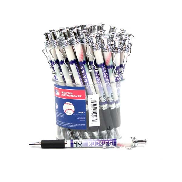Colorado Rockies Pens - 48Count Pen Tub Display - $24.00 Per Tub - Wholesale Colorado Rockies Products - Rockies Merchandise