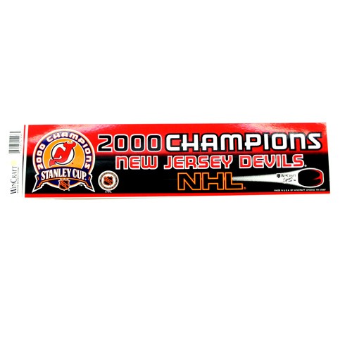 Blowout - New Jersey Devils Bumper Stickers - 2000 Champion - 24 For $12.00 - New Jersey Devils
