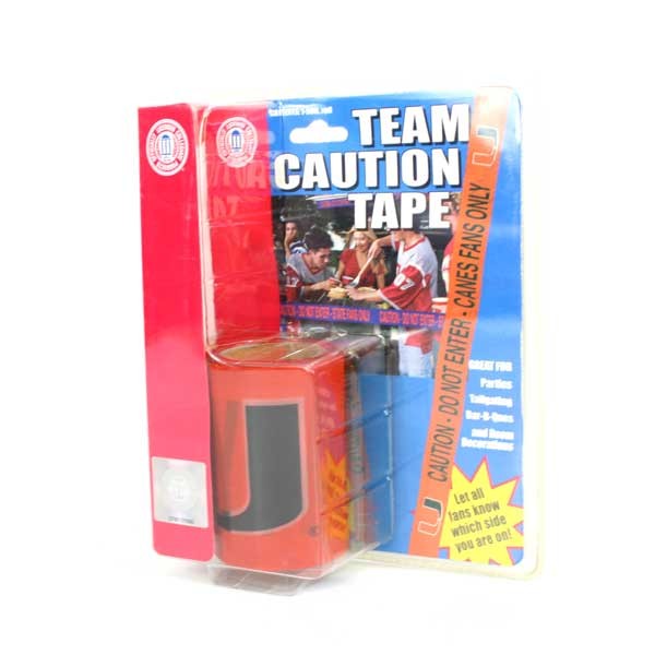 Miami Hurricanes Gear - Caution Tape - 50 Packs For $25.00 - Miami Hurricanes