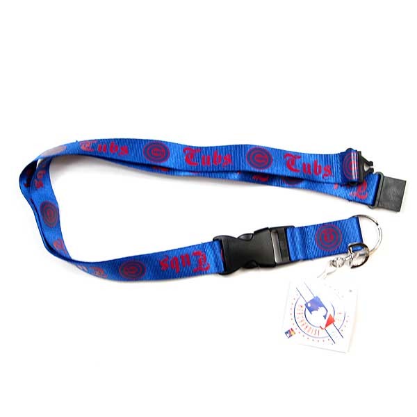 Chicago Cubs Lanyards - Blue Old English Style - 6 For $18.00 - Wholesale Chicago Cubs Products - Cubs Merchandise