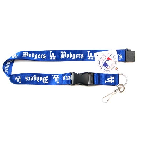 Los Angeles Dodgers Lanyards - Blue Old English Style - 6 For $18.00 - Wholesale Los Angeles Dodgers Products - Dodgers Merchandise 2