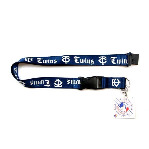 Minnesota Twins Lanyards - Blue Old English Style - 6 For $18.00 - Wholesale Minnesota Twins Products - Twins Merchandise
