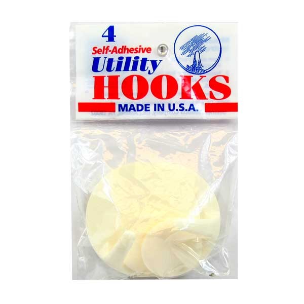 Wall Hooks - 4Pack - 2Hooks/2Tape Tabs Set - 48 Packs For $24.00