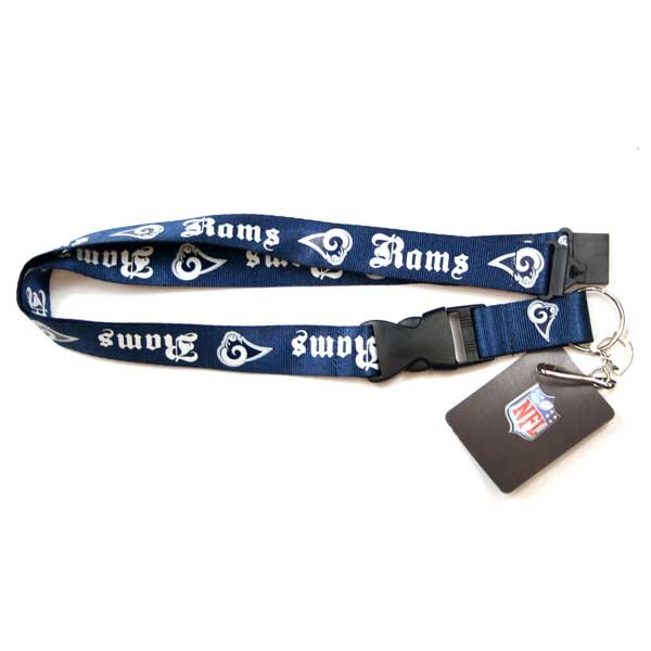 Los Angeles Rams Lanyards - Old English Style - 6 For $18.00 - Wholesale Los Angeles Rams Products - Rams Merchandise