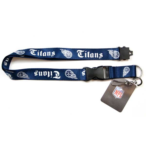 Tennessee Titans Lanyards - Blue Old English Style - 6 For $18.00 - Wholesale Tennessee Titans Product - Titans Merchandise
