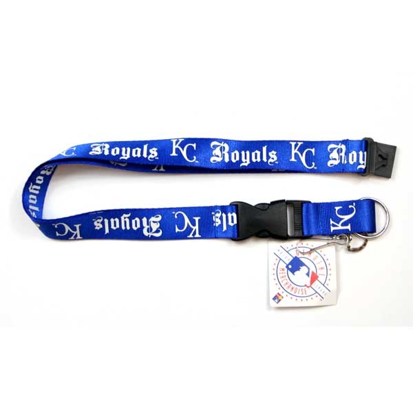 Kansas City Royals Lanyards - Blue Old English Style - 6 For $18.00 - Wholesale Kansas City Royals Products - Royals Merchandise