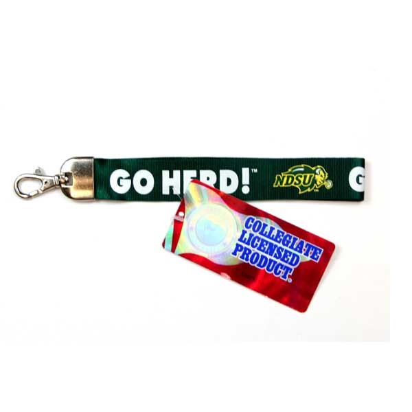 North Dakota State University Keychains - Green Wrister Style - 12 For $18.00 - North Dakota State