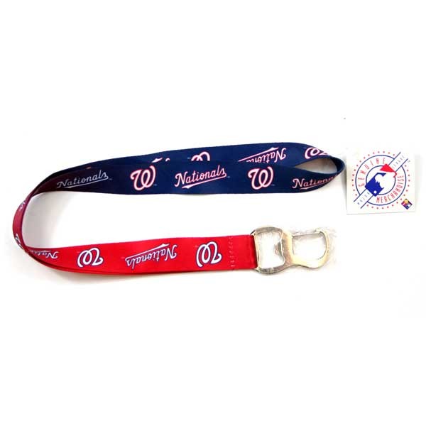Washington Nationals Lanyards - Ombre 2Tone Bottle Opener Style - 12 For $24.00 - Wholesale Washington Nationals Products - Nationals Products