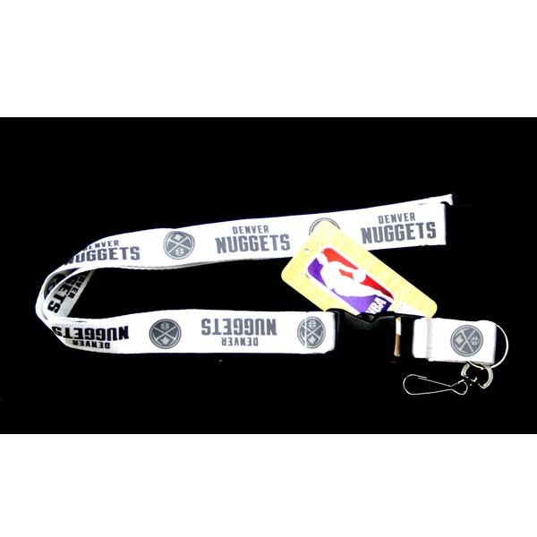 Denver Nuggets Lanyards - White Glacier Style - 6 For $18.00 - Denver Nuggets