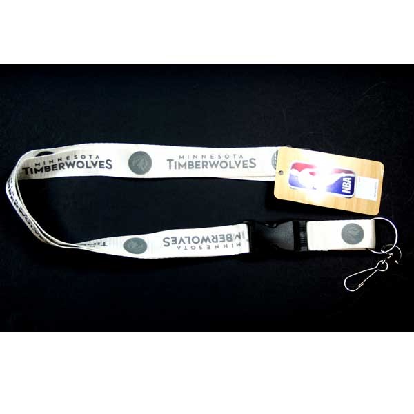 Minnesota Timberwolves Lanyards - White Glacier Style - 6 For $18.00 - Minnesota Timberwolves