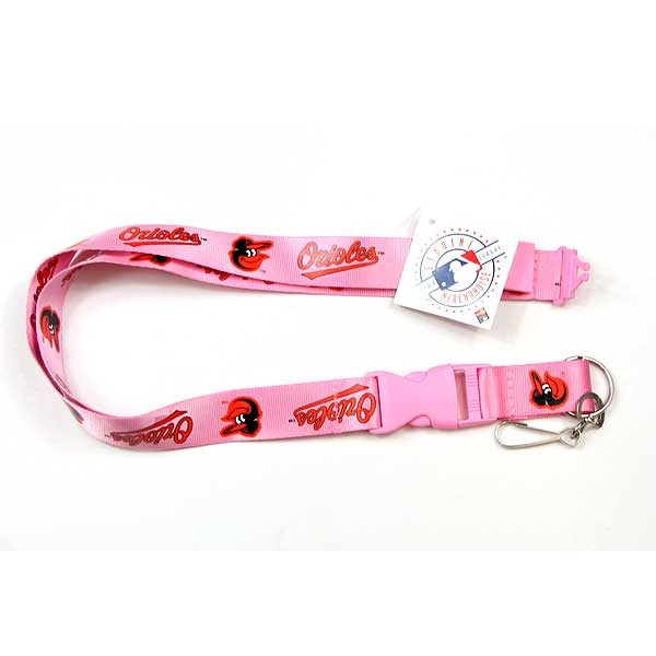 Baltimore Orioles - Premium Pink Lanyards - 6 For $15.00 - Wholesale Baltimore Orioles Products - Orioles Merchandise 2