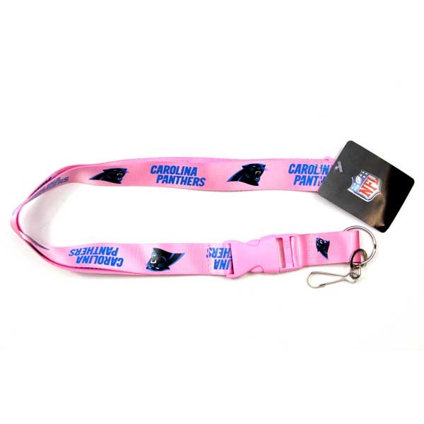 Carolina Panthers - Premium Pink Lanyards - 6 For $15.00 - Wholesale Carolina Panthers Products - Carolina Football