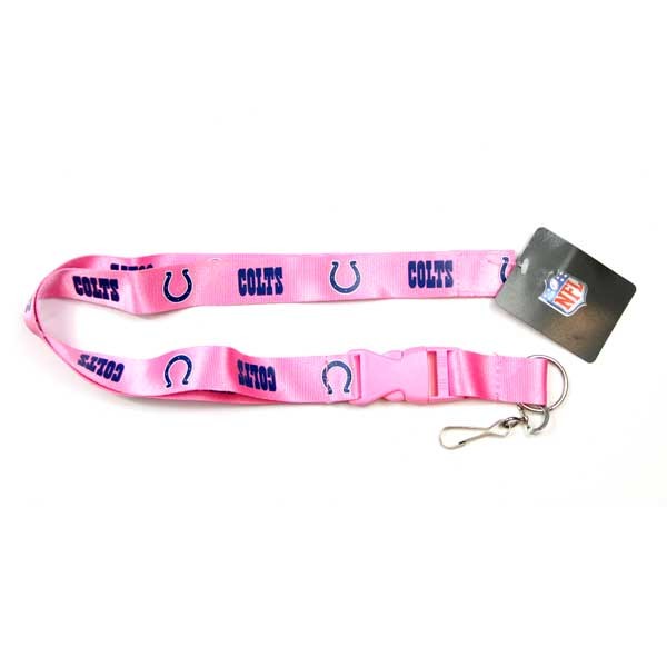 Indianapolis Colts - Premium Pink Lanyards - 6 For $15.00 - Wholesale Indianapolis Colts Products - Colts Merchandise 2