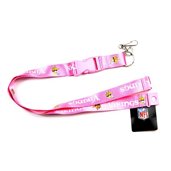 Minnesota Vikings - Premium Pink Lanyards - 6 For $15.00 - Wholesale Minnesota Vikings Products - Vikings Merchandise