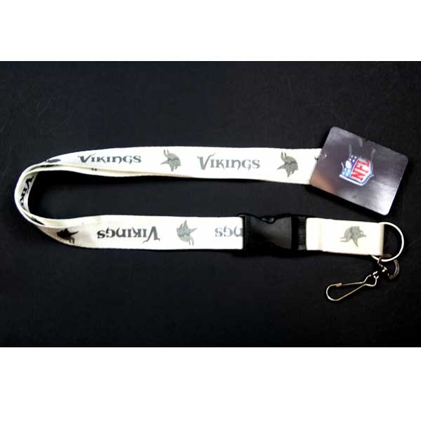 Minnesota Vikings Lanyards - White Glacier Style - 6 For $18.00 - Wholesale Minnesota Vikings Products - Vikings Merchandise