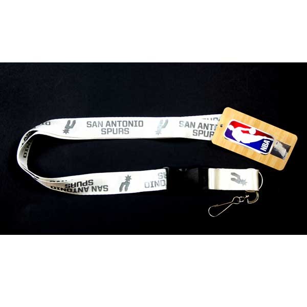 San Antonio Spurs Lanyards - White Glacier Style - 6 For $18.00 - San Antonio Spurs