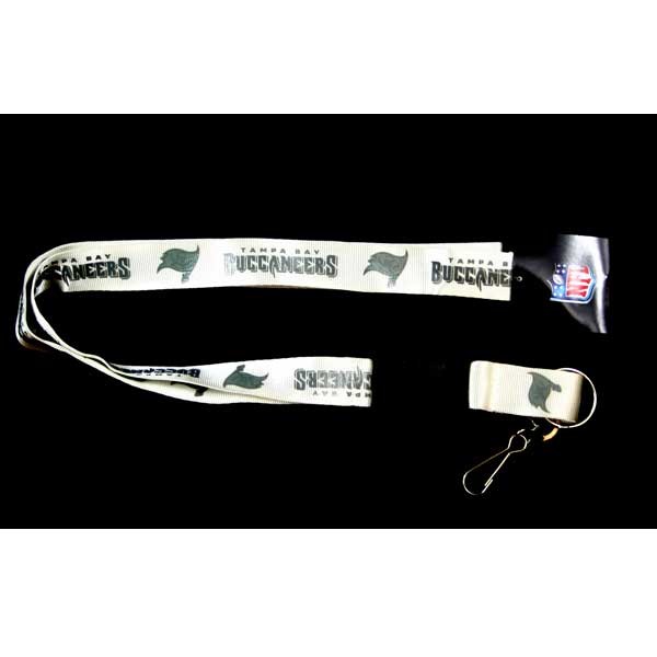 Tampa Bay Buccaneers Lanyards - White Glacier Style - 6 For $18.00 - Wholesale Tampa Bay Buccaneers Products - Buccaneers Merchandise 2