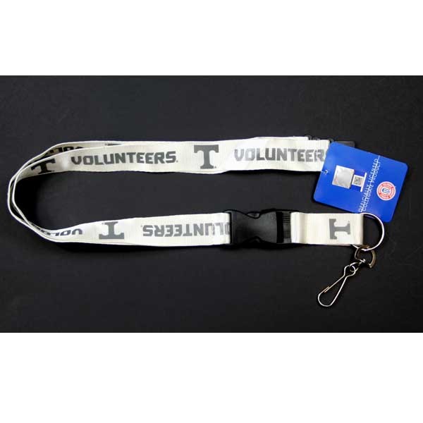 Tennessee Volunteers Lanyards - White Glacier Style - 6 For $18.00 - Tennessee VOLS