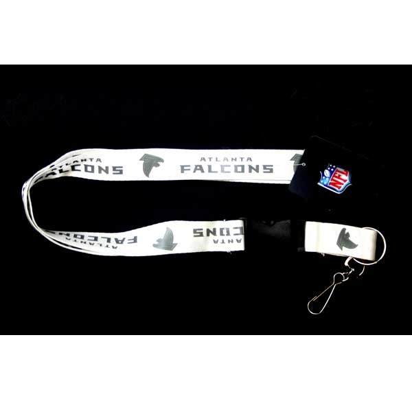 Atlanta Falcons Lanyards - White Glacier Style - 6 For $18.00 - Wholesale Atlanta Falcons Products - Wholesale Football Gear 2