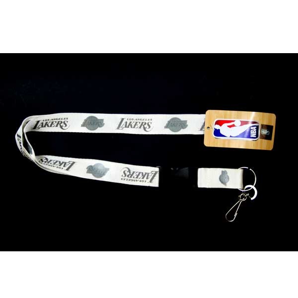 Los Angeles Lakers Lanyards - White Glacier Style - 6 For $18.00 - Los Angeles Lakers