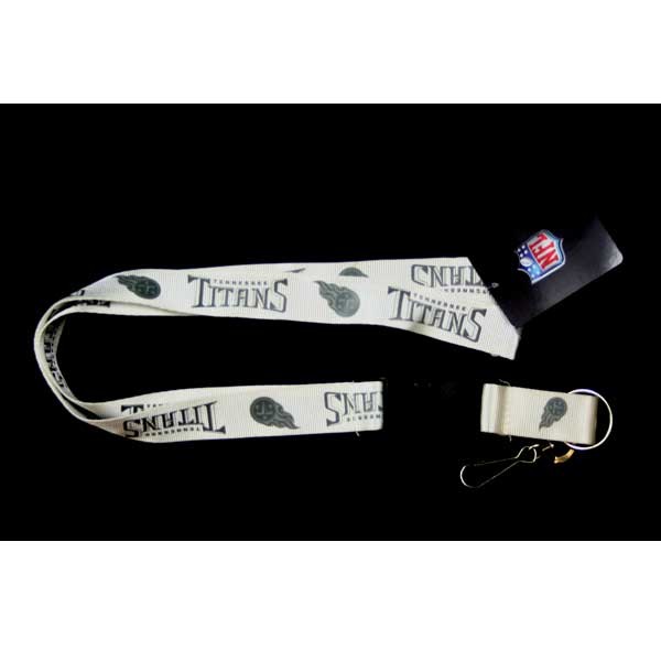 Tennessee Titans Lanyards - White Glacier Style - 6 For $18.00 - Wholesale Tennessee Titans Product - Titans Merchandise 2