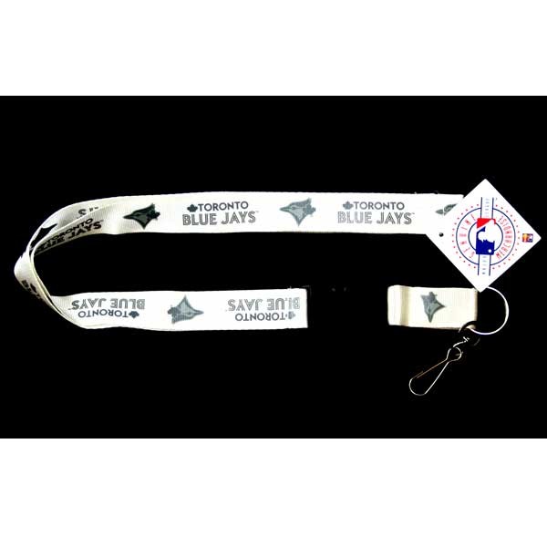 Toronto Blue Jays Lanyards - White Glacier Style - 6 For $18.00 - Wholesale Toronto Blue Jays Products - Blue Jays Merchandise