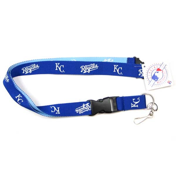 Kansas City Royals Lanyards - 2Tone Light/Dark Blue - 6 For $15.00 - Wholesale Kansas City Royals Products - Royals Merchandise