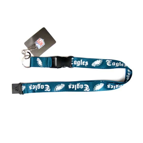 Philadelphia Eagles Lanyards - Green Old English Style - 6 For $18.00 - Wholesale Philadelphia Eagles Product - Eagles Merchandise