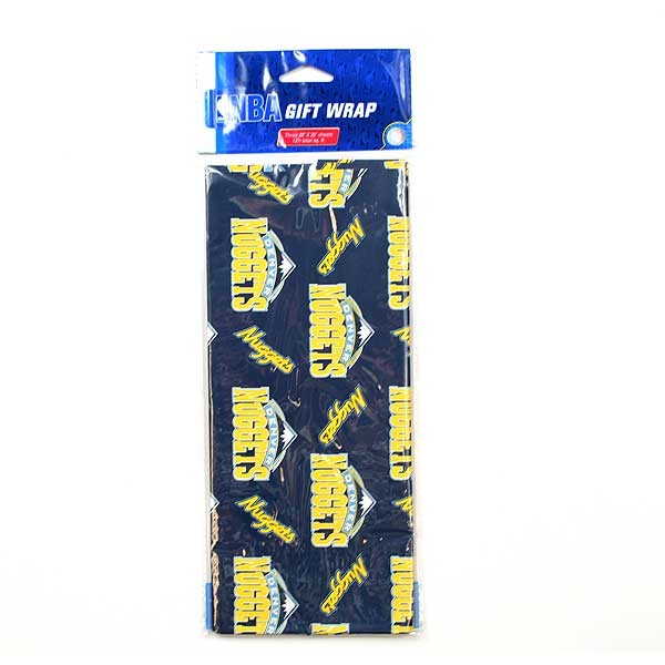 Denver Nuggets - 3 Sheet 20"x30" Pack - Wrapping Paper - 24 Packs For $12.00 - Denver Nuggets
