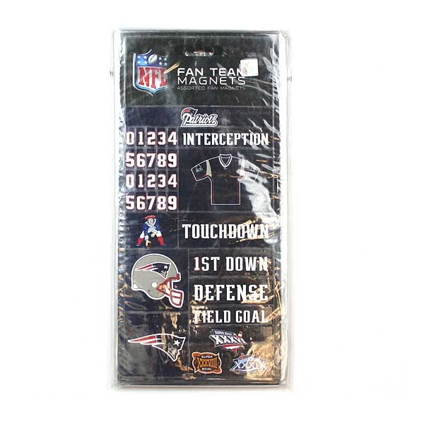 New England Patriots Magnets - Scorecard Style - 24 For $24.00 - Wholesale New England Patriots - Patriots Merchandise 2