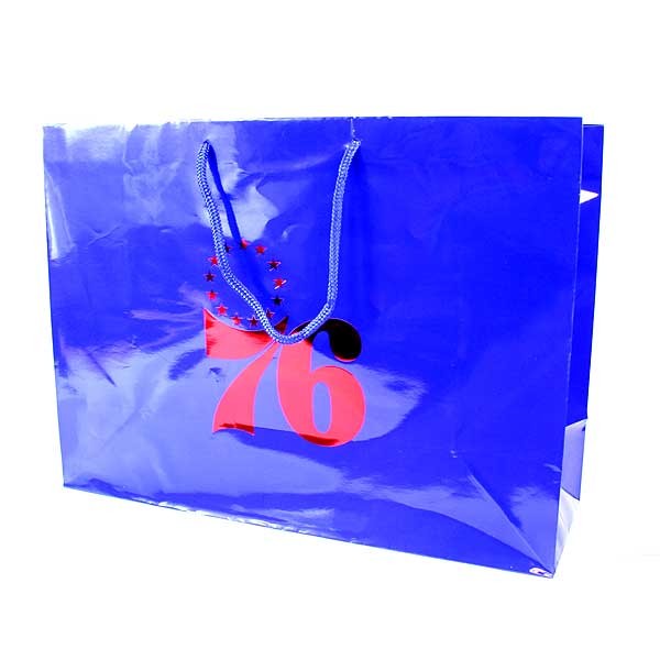 Philadelphia 76ers Gift Bags - 16"x6"x12" Large Blue - 36 For $21.60 - Philadelphia 76ers
