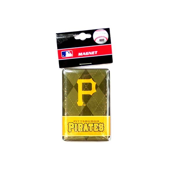Pittsburgh Pirates Magnets - 2"x3" DChecked Style - 24 For $24.00 - Wholesale Pittsburgh Pirates Products - Pirates Merchandise