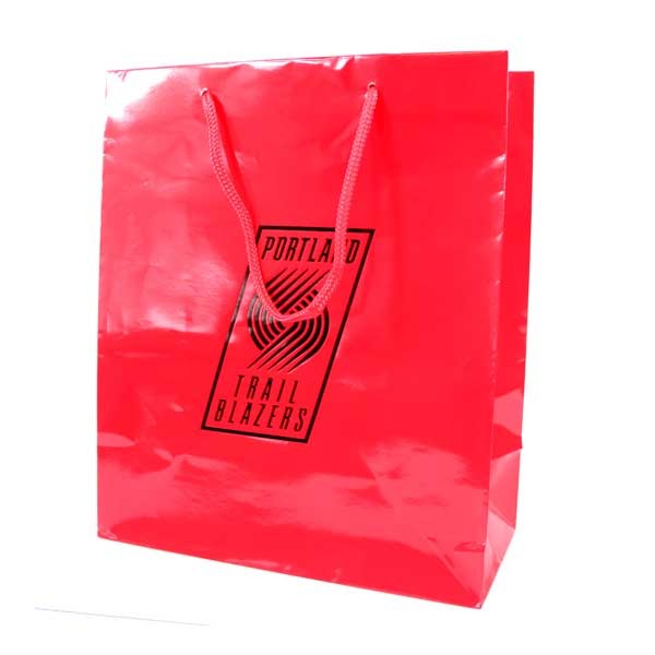 Portland Trailblazers Gift Bags - Red 10"x5"x12" Medium - 36 For $21.60 - Portland Trailblazers
