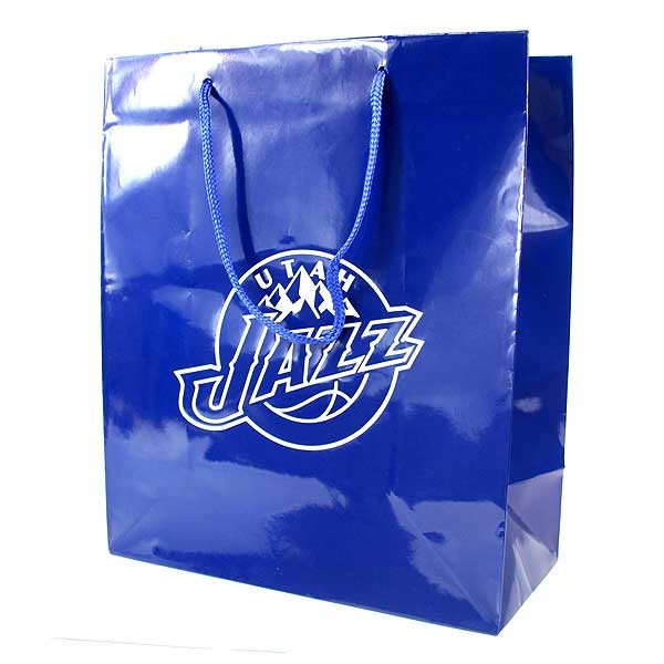 Utah Jazz Gift Bags - Blue 10"x5"12" Medium - 36 For $21.60 - Utah Jazz