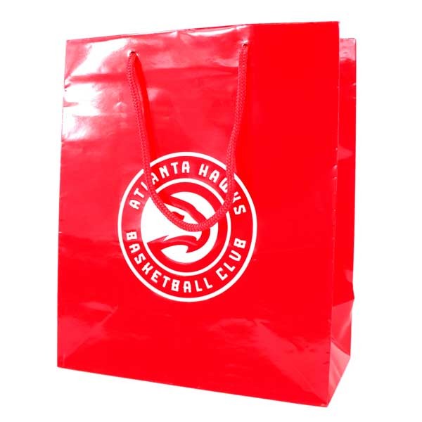 Atlanta Hawks Gift Bags - Red 10"x5"x12" Medium - 36 For $21.60 - Atlanta Hawks