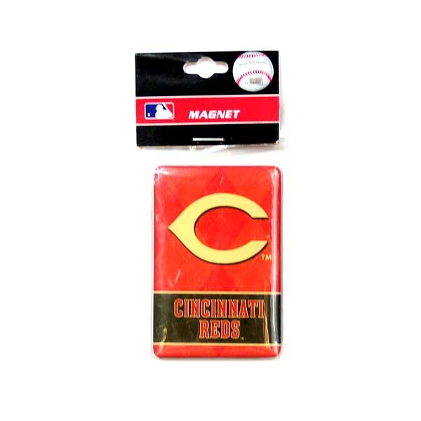 Cincinnati Reds Magnets - 2"x3" DChecked Style - 24 For $24.00 - Wholesale Cincinnati Reds Products - Reds Merchandise